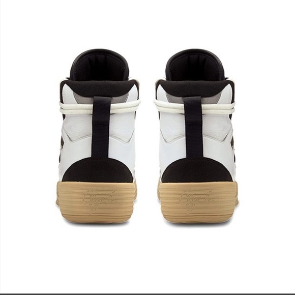 Puma Clyde All-Pro Kuzma Mid Rhude White Black SZ 13 WORN ONCE "LIKE NEW" - Picture 4 of 6